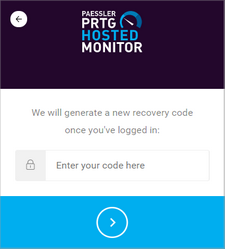Enter Recovery Code